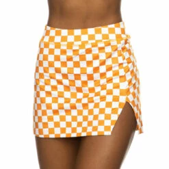 Tennessee Mini V Notch Checkerboard Skort