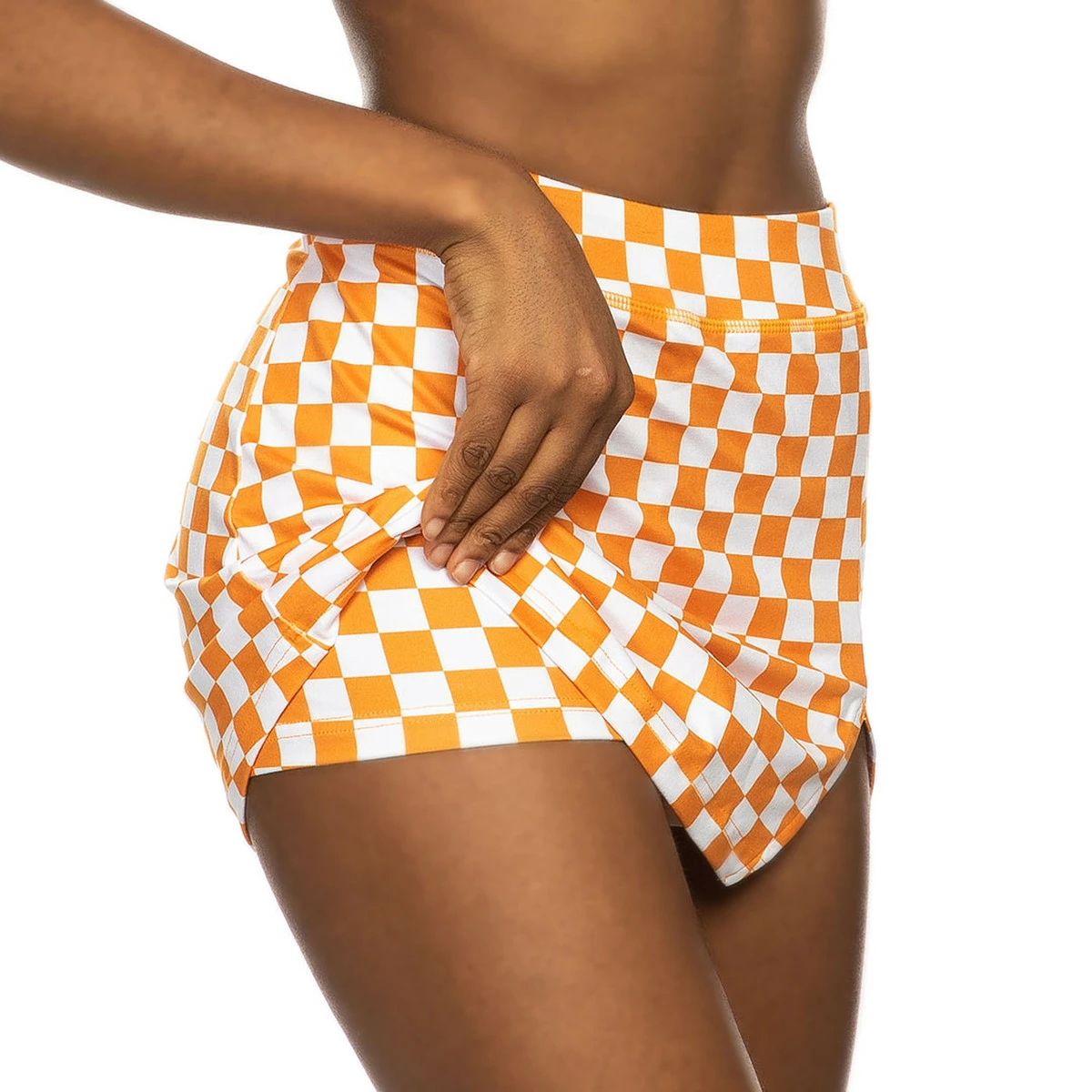 Tennessee Mini V Notch Checkerboard Skort 2 Tennessee Mini V Notch Checkerboard Skort - Image 2