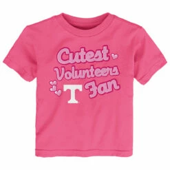 Tennessee Infant Cutest Fan Hearts Tee