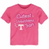 Tennessee Toddler Cutest Fan Hearts Tee