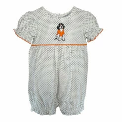 Infant Hound Dog Bubble Romper By Ishtex Apparel