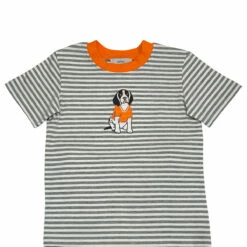 Toddler Hound Dog Stripe Tee By Ishtex Apparel