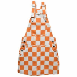 Youth Checkerboard Bib Overall Dress