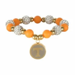 Beaded Tennessee Bracelet Gold