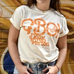 Dolly Parton Go Big Orange Tee