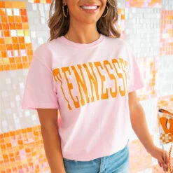 Women's Pink Tennessee Tee